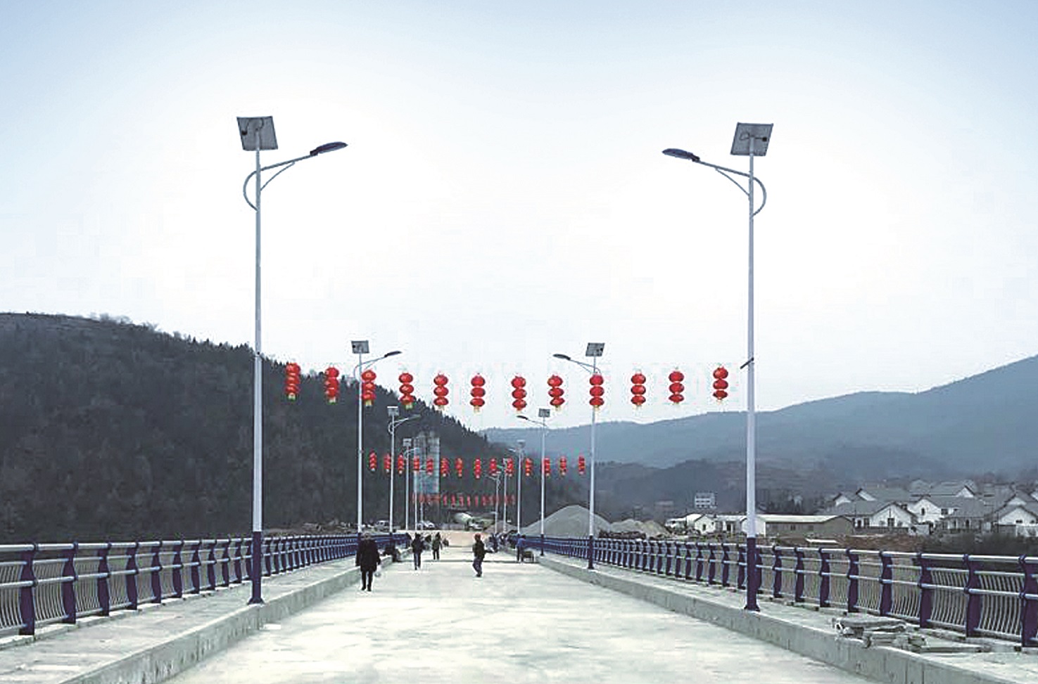Shiyan Tanshan Town Bailongmiao Bridge Solar Street Light Project