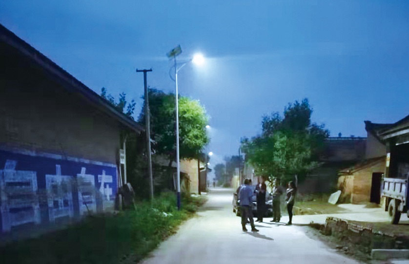 Xinyuan Village Solar Street Light Project in Zhongcun Town, Ning County, Qingyang City, Gansu Province